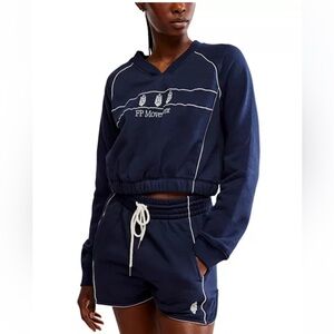 fp movement Free People Seeing Double Set, M, Midnight Navy, NWOT